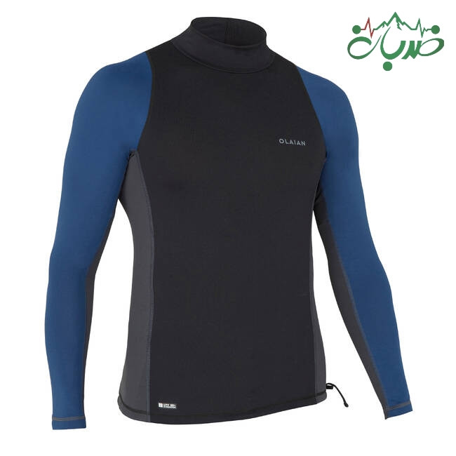 راشگارد آستین بلند مردانه جلو بسته ۱/۵ میل برند OLAIAN