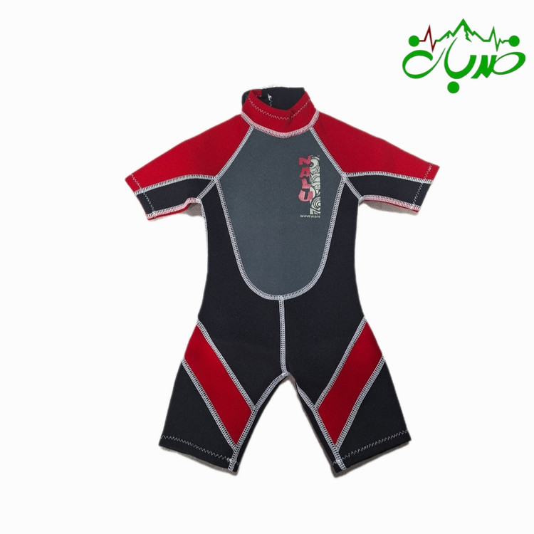 (وتسوت) لباس غواصی و ورزش های آبی۳ میل NLAU بچگانه نیم تنه قرمز