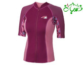 راشگارد آستین کوتاه جلوزیپ زنانه ۱/۵ میل برند F2