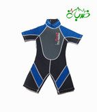 (وتسوت) لباس غواصی و ورزش های آبی ۳ میل NLAU بچگانه نیم تنه آبی